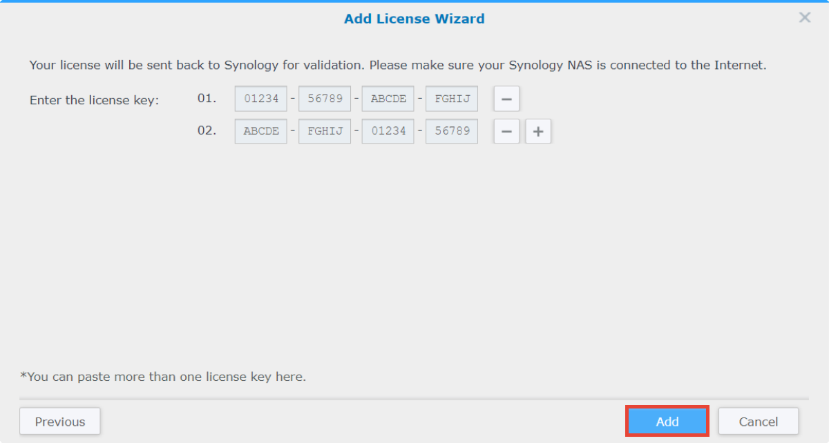 How to add surveillance device licenses 