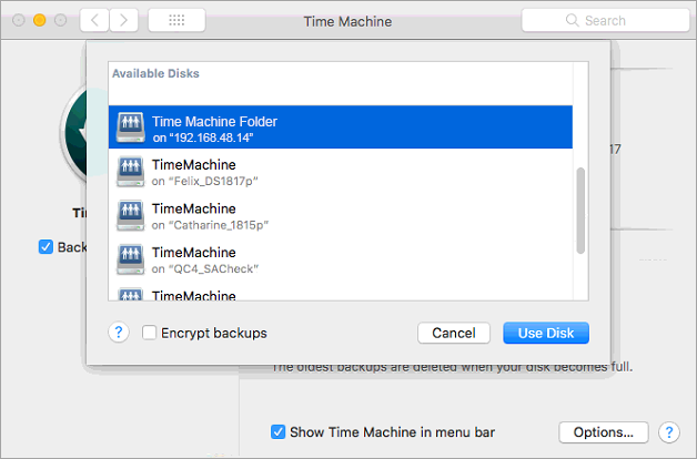 Synology time backup