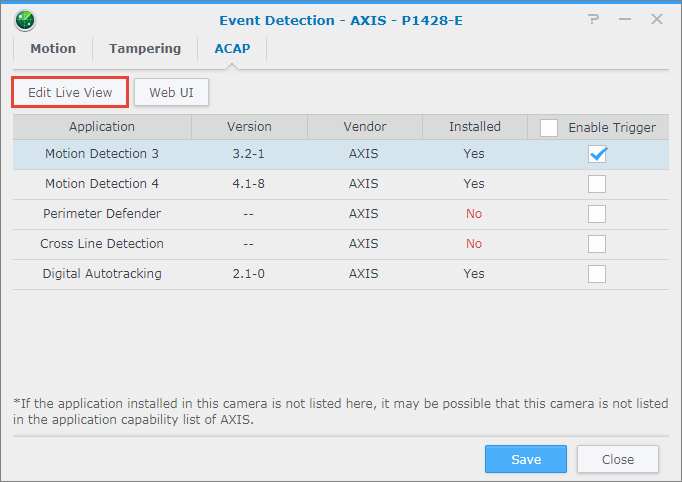 Axis Camera Application Platform (ACAP 