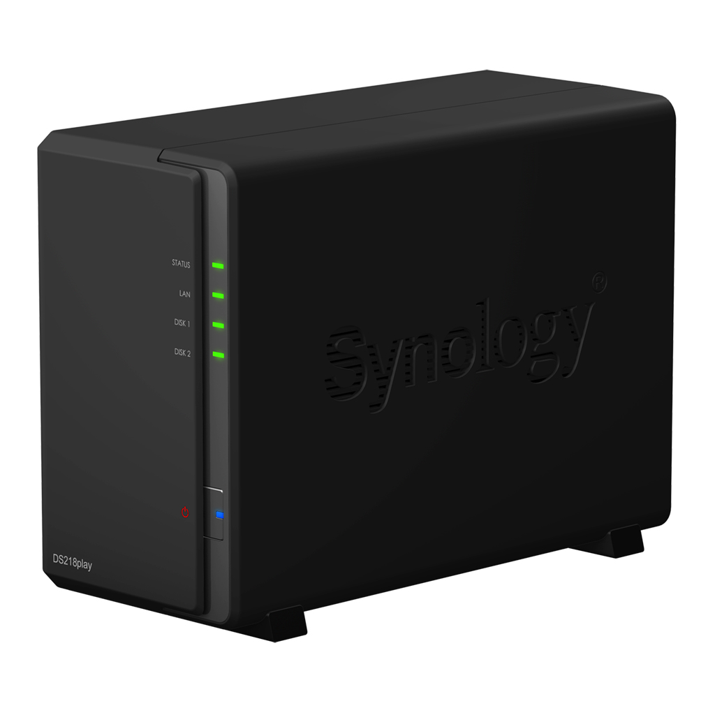 Synology DS 218 Play 2 alloggiamenti Desktop NAS Enclosure Network-attached storage 2YR GARANZIA 