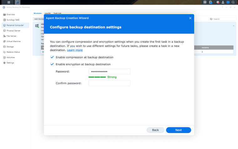Encrypted backups