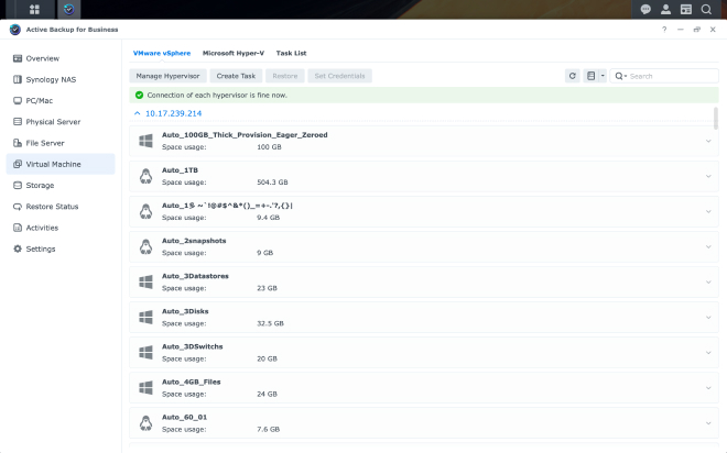 Synology Virtual Machine Manager