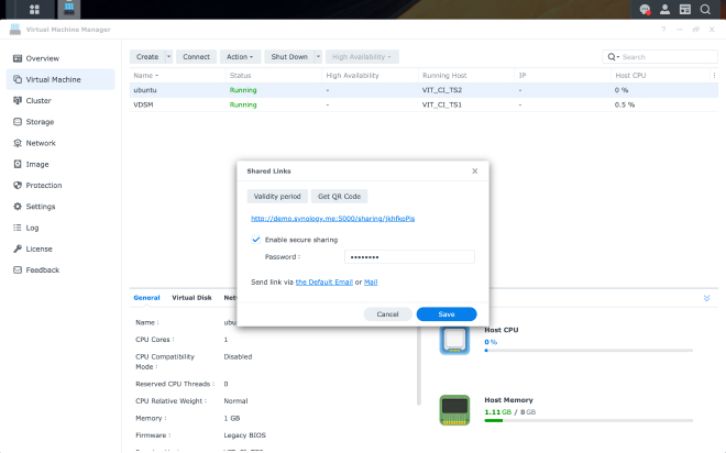 Synology Virtual Machine Manager
