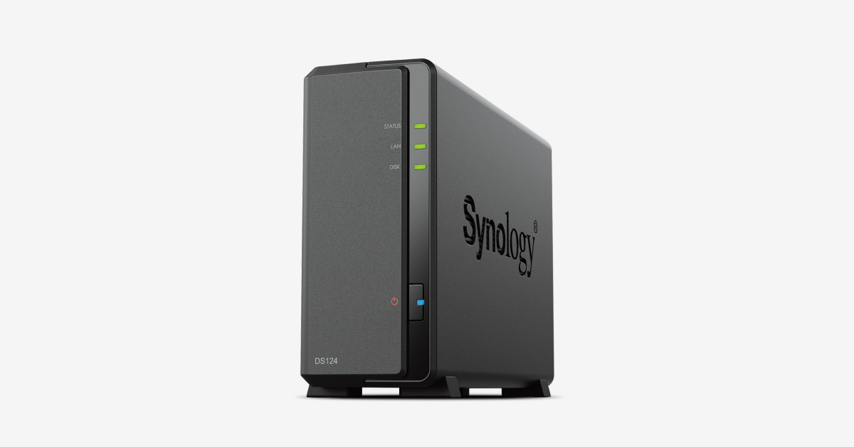 Serveur NAS SYNOLOGY DS124 SYNOLOGY en multicolore