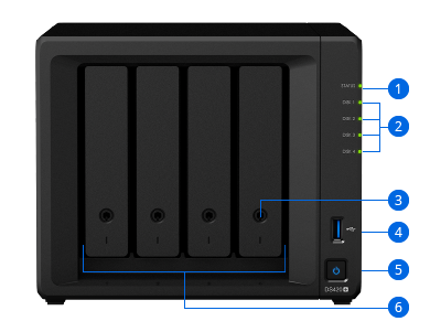 product DS420plus front view photo