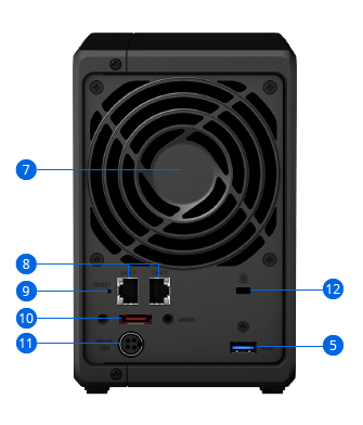 product DS720plus back view photo