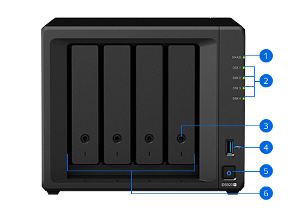 produit DS920plus vue de face photo