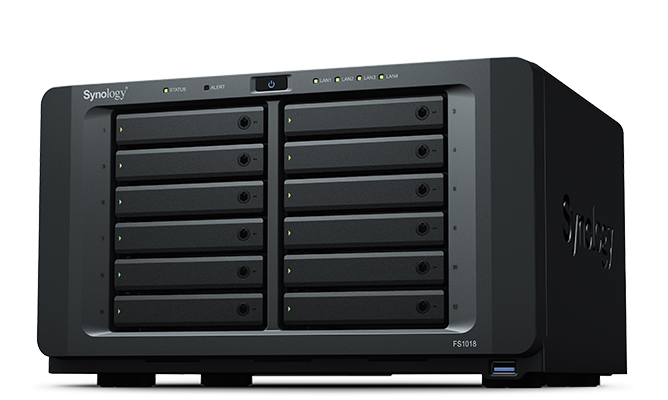 群晖 FS1018  入门全闪存 12 盘位 NAS