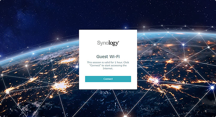Set up a welcome portal for everyone connecting to your guest Wi-Fi. Tools like scheduling, auto password change, and MAC filters can help keep unwanted connections away.