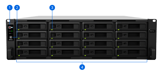 שרת אחסון +Synology | 35300-000-19 | RackStation RS4017xs