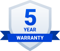 5-year warranty