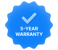 5-year warranty