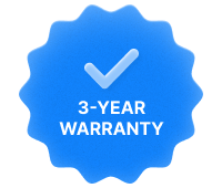 3-year warranty