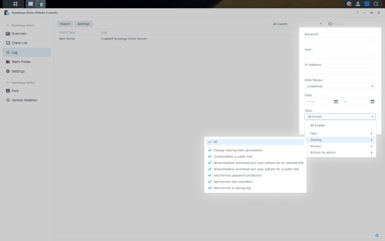 Synology Drive Admin Console