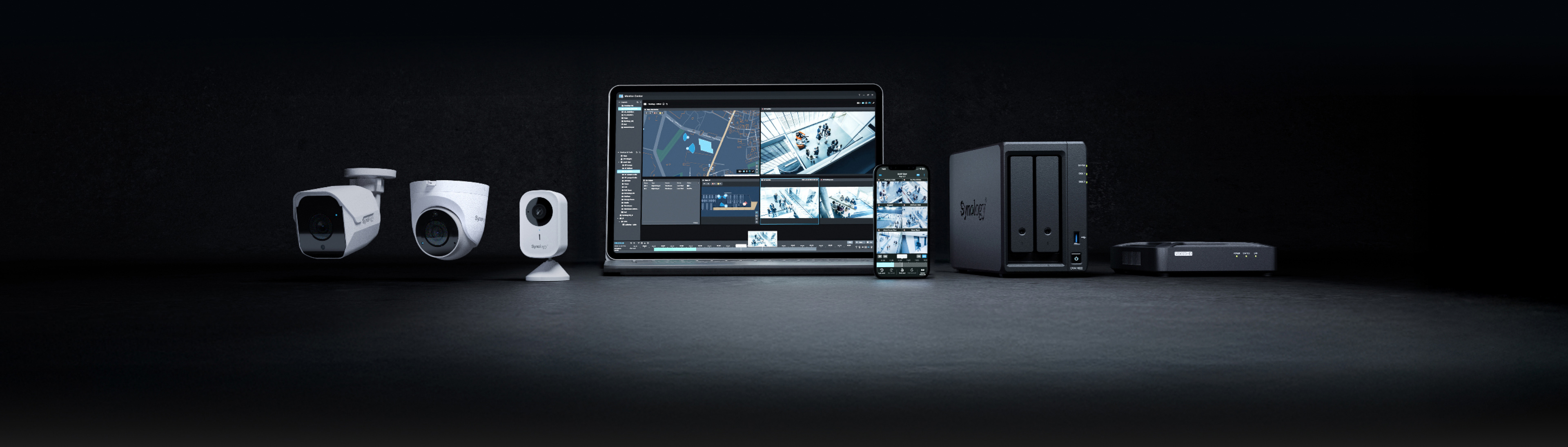 Interface do Synology Surveillance Station